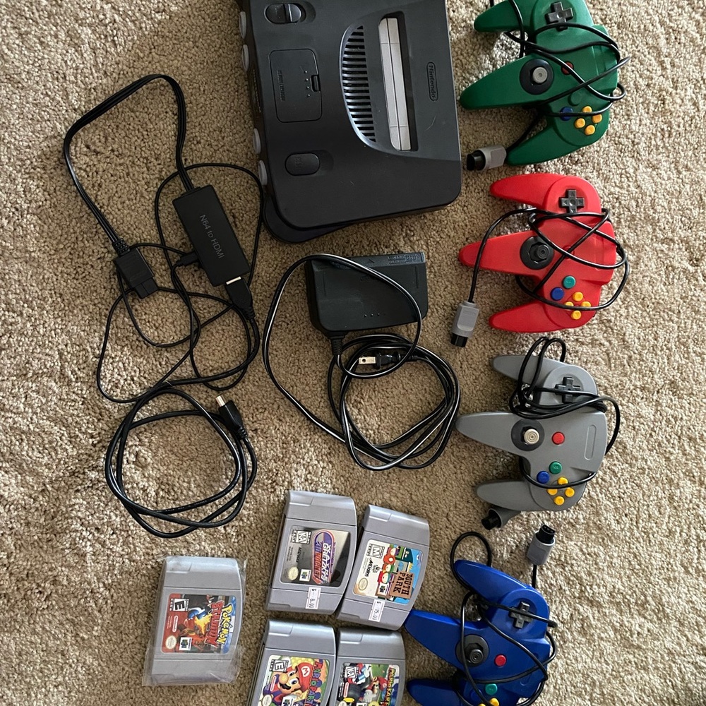Nintendo 64 + accessories * games